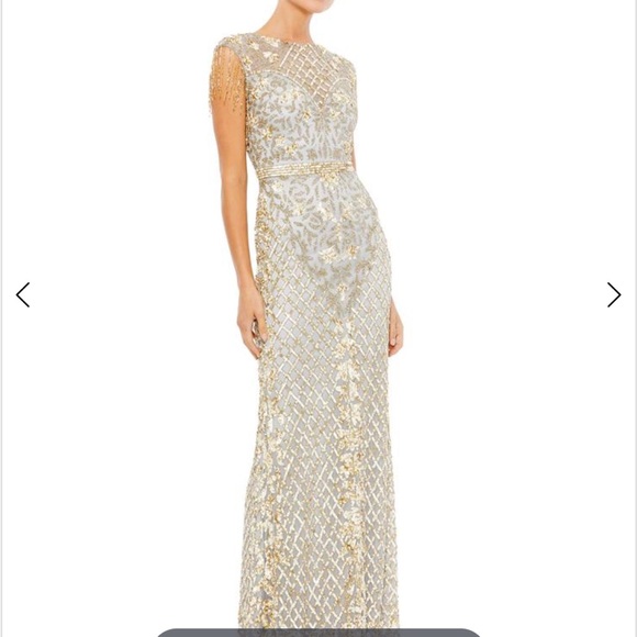 Mac Duggal 4908 Great Gatsby Fringe - Picture 2 of 8